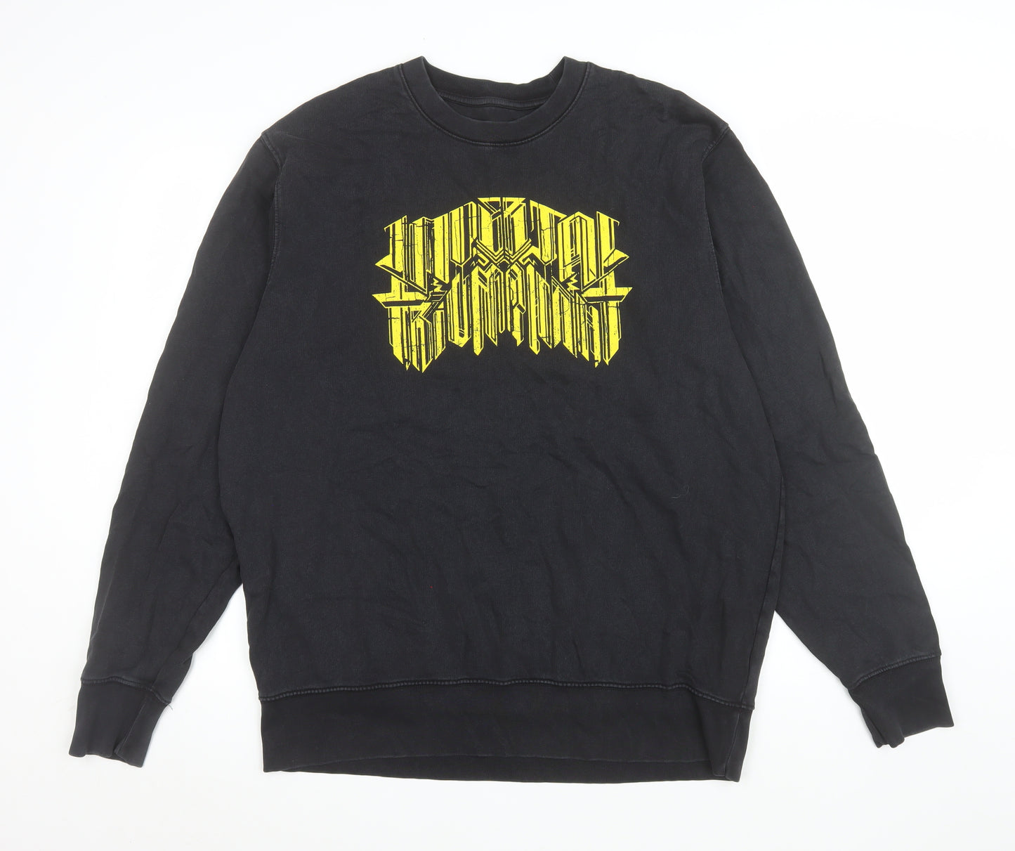 Stanley/Stella Men's Black Graphic Print Sweatshirt XL Cotton