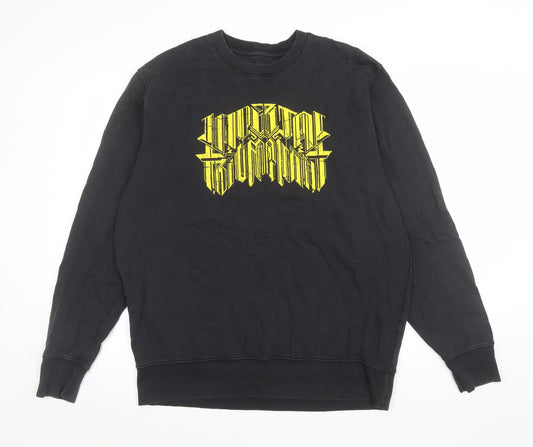 Stanley/Stella Men's Black Graphic Print Sweatshirt XL Cotton