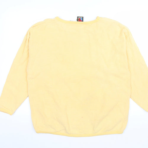 Mickey Unlimited Men’s Yellow Graphic Pullover Sweatshirt L