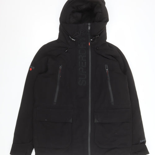 Superdry Men’s Black Medium Windcheater Puffer Jacket Hooded