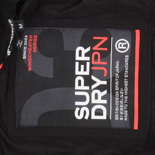 Superdry Men’s Black Medium Windcheater Puffer Jacket Hooded