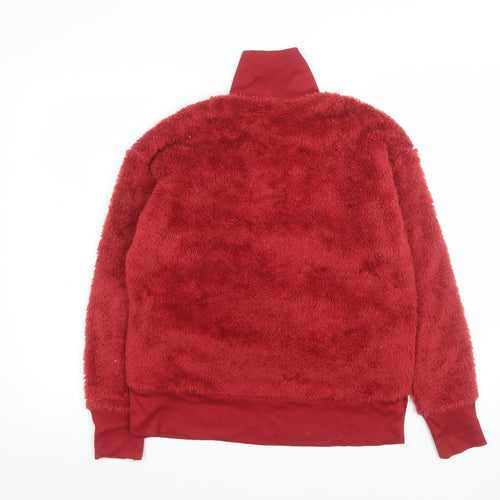 RBX Women Red 1/2 Zip Fleece Pullover Sweatshirt Size S