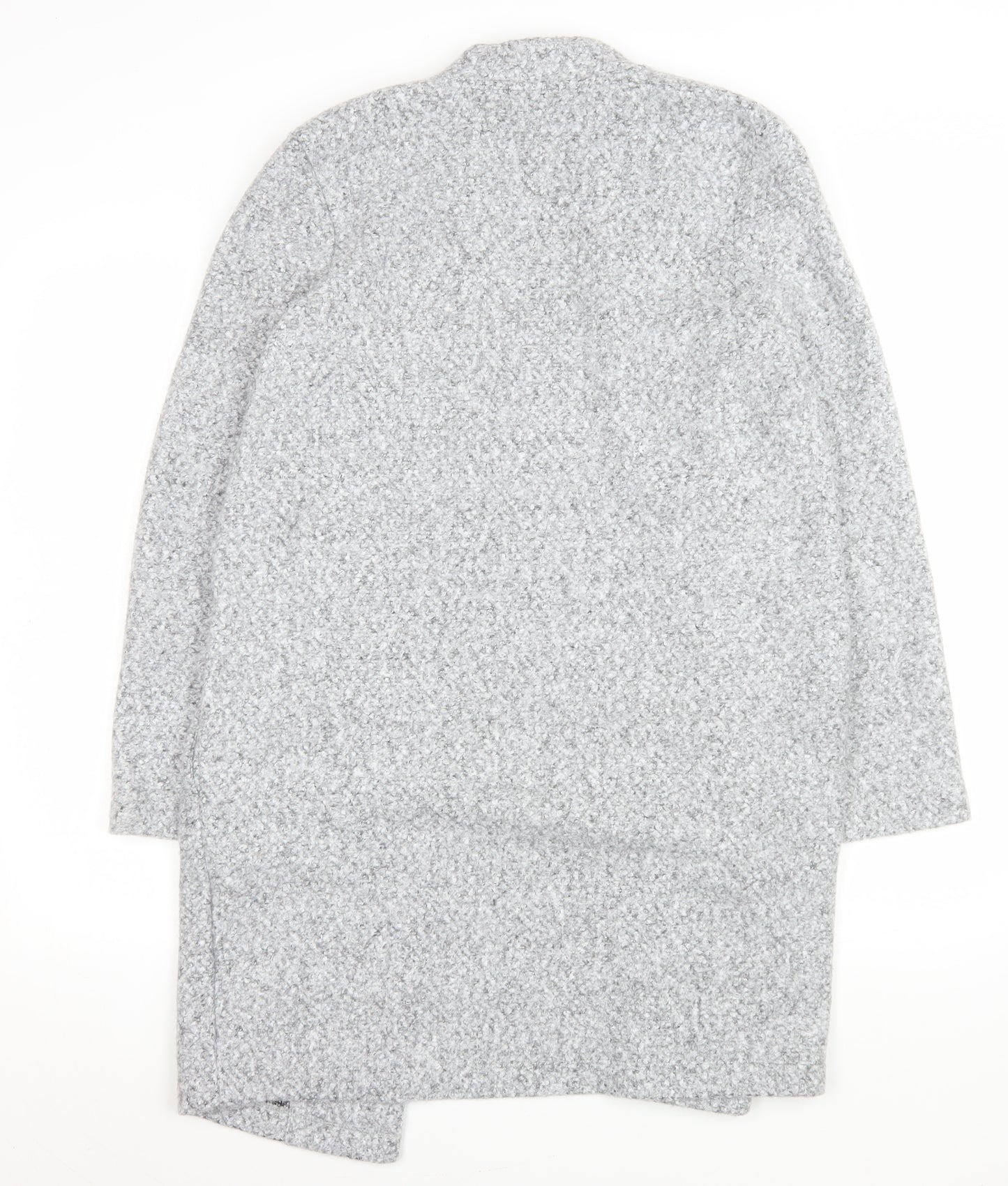 F&F Women Grey Mid-Length Knit Coatigan Size 6
