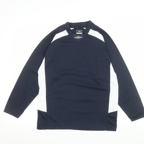 Umbro Unisex Adults Black XS Long Sleeve V-Neck Training Top