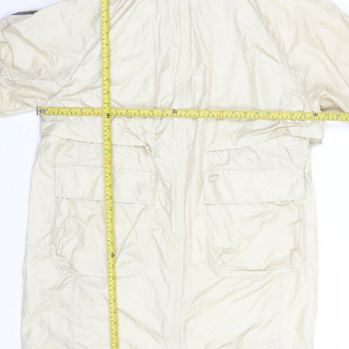 Marks and Spencer Women’s Beige Hooded Rain Coat Size 14 Lightweight