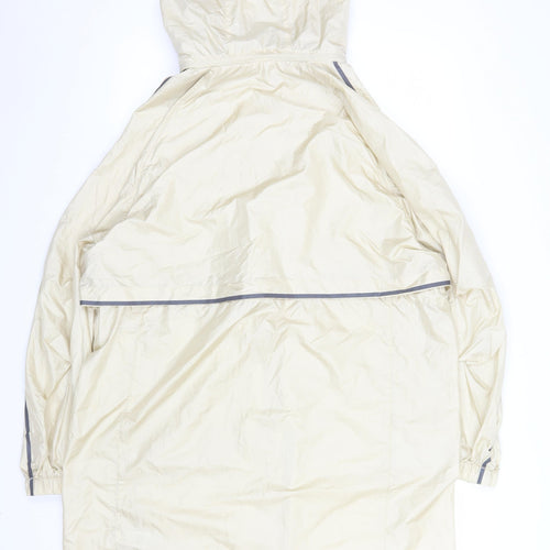 Marks and Spencer Women’s Beige Hooded Rain Coat Size 14 Lightweight