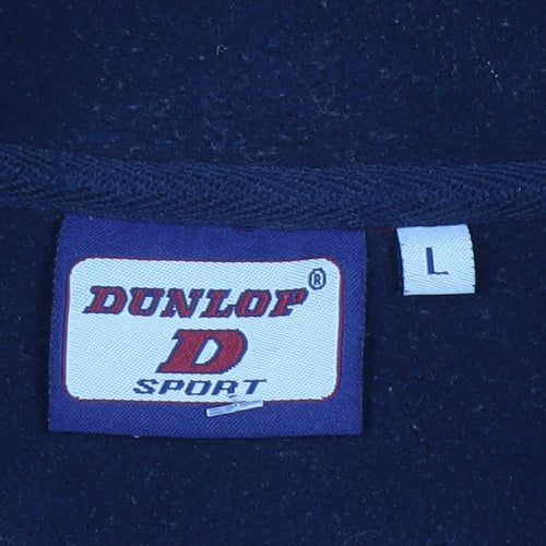 Dunlop Men’s Red Fleece 1/4 Zip Pullover Sweatshirt Size L