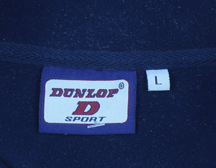 Dunlop Men’s Red Fleece 1/4 Zip Pullover Sweatshirt Size L