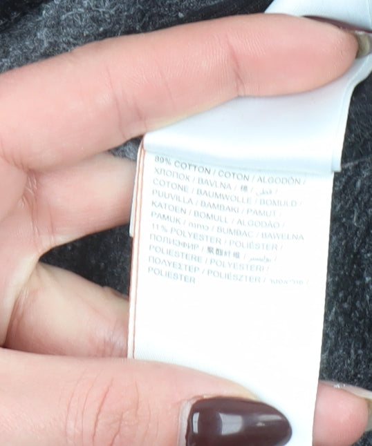 Superdry Men's Black 2XL Pullover Hoodie with Logo Pocket