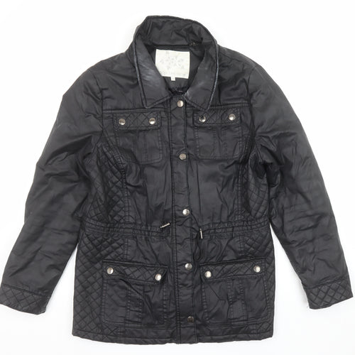 Rocha John Rocha Women's Black Quilted Cotton Jacket Size 16