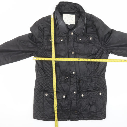 Rocha John Rocha Women's Black Quilted Cotton Jacket Size 16