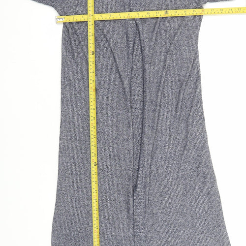 Cotton On Women's Grey Knit Long Sleeve Open Cardigan Size S