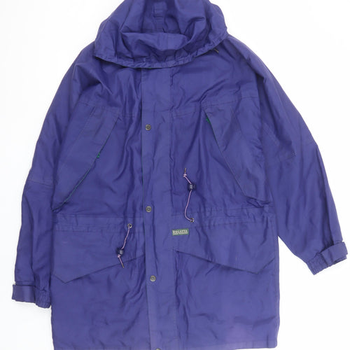 Regatta Men's Blue Waterproof Parka Jacket Size S 38in Hooded Outdoor
