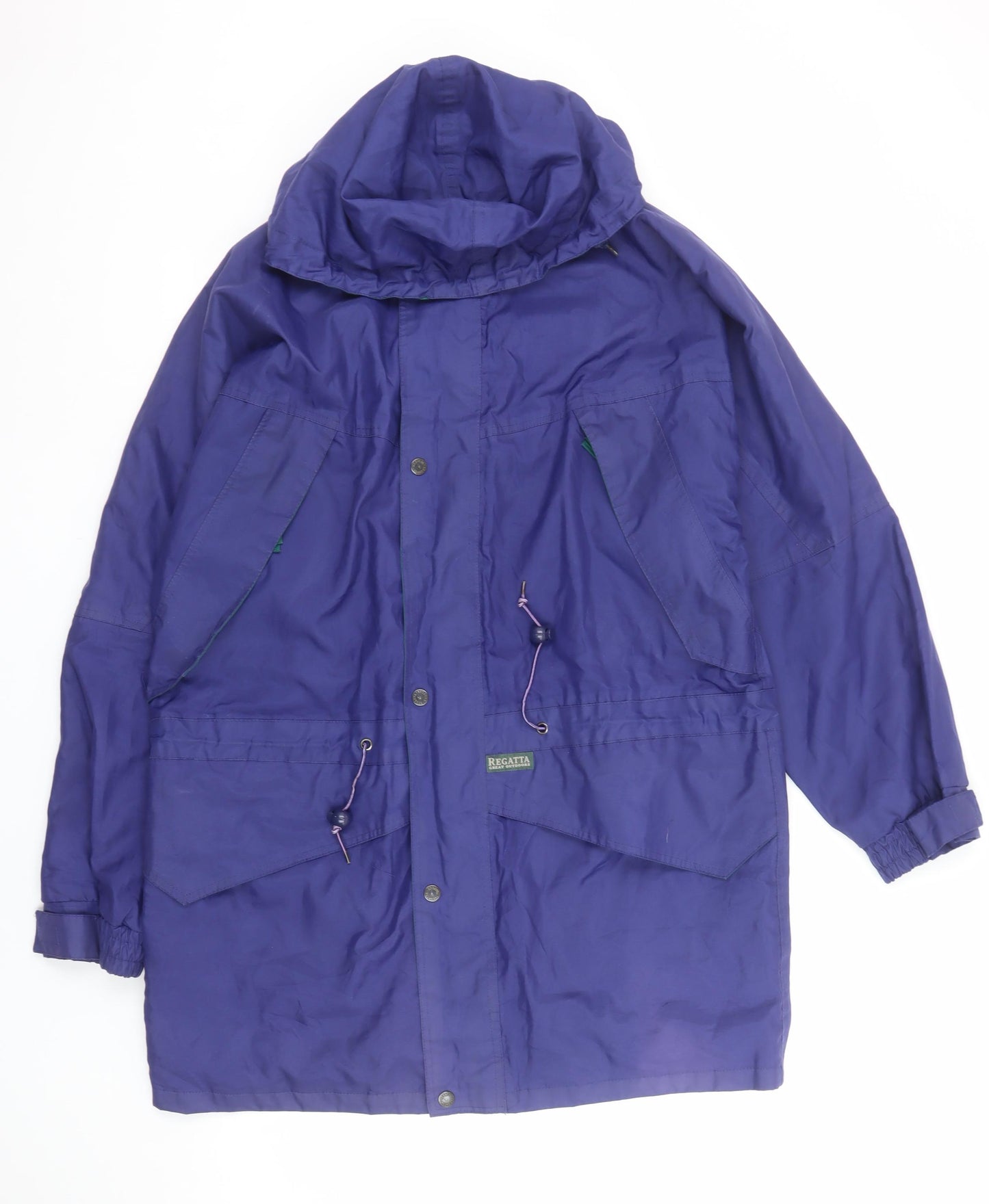 Regatta Men's Blue Waterproof Parka Jacket Size S 38in Hooded Outdoor