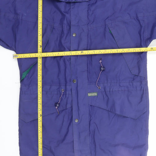 Regatta Men's Blue Waterproof Parka Jacket Size S 38in Hooded Outdoor