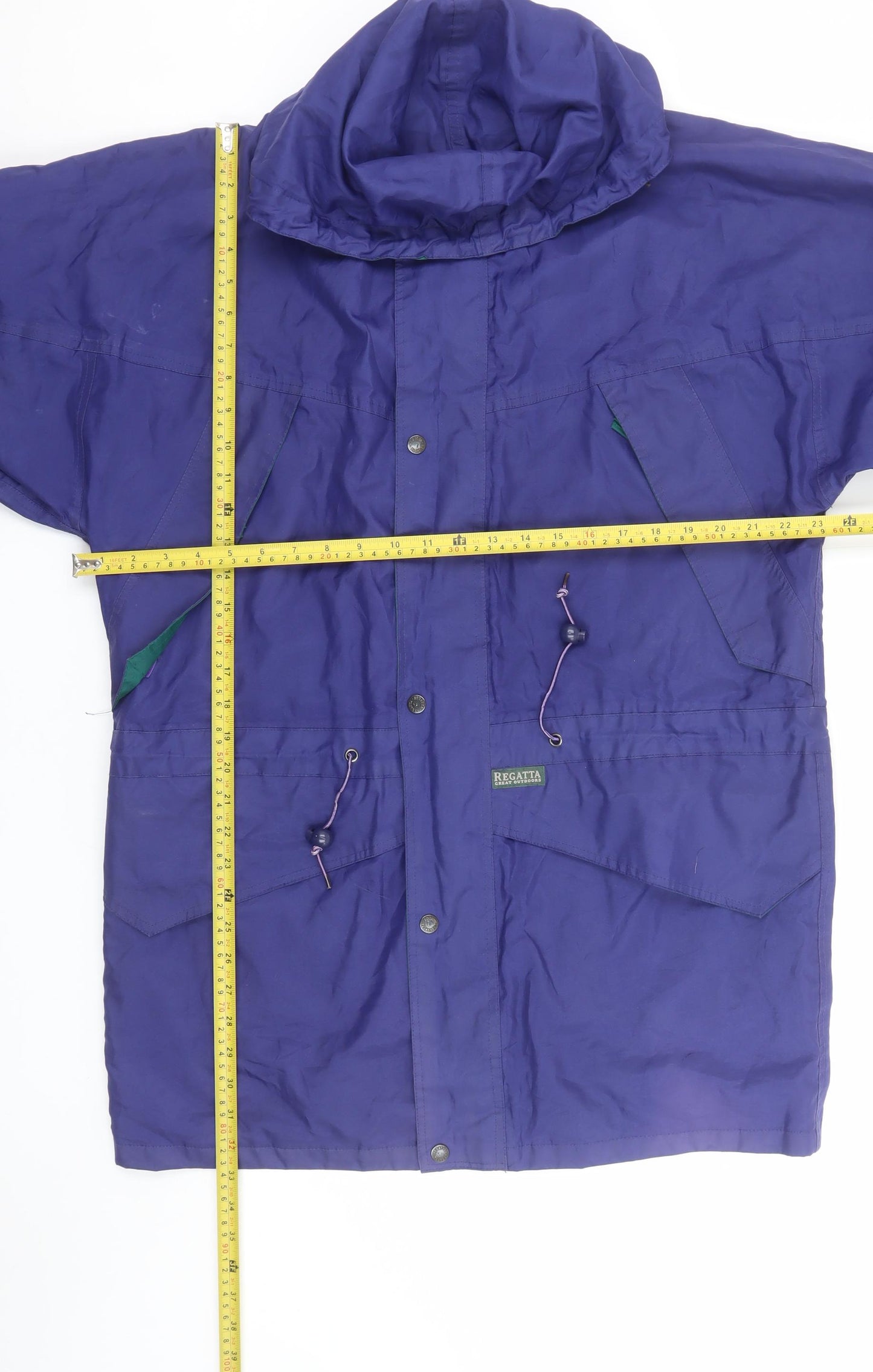 Regatta Men's Blue Waterproof Parka Jacket Size S 38in Hooded Outdoor