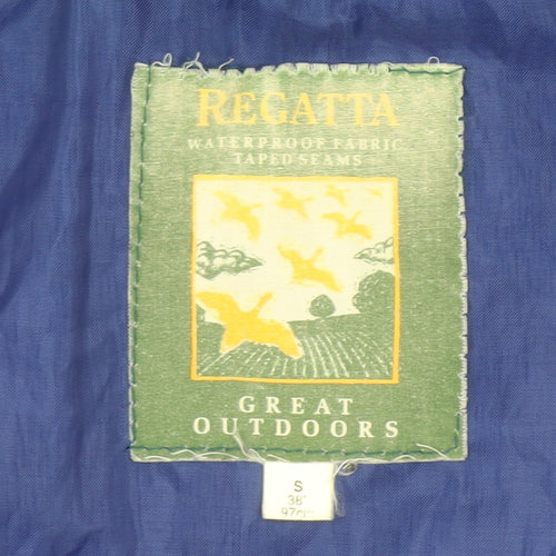 Regatta Men's Blue Waterproof Parka Jacket Size S 38in Hooded Outdoor