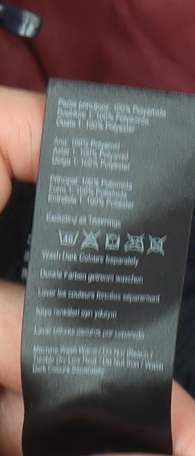 Joules Men's Navy Hooded Puffer Jacket L Quilted Polyamide Winter Coat