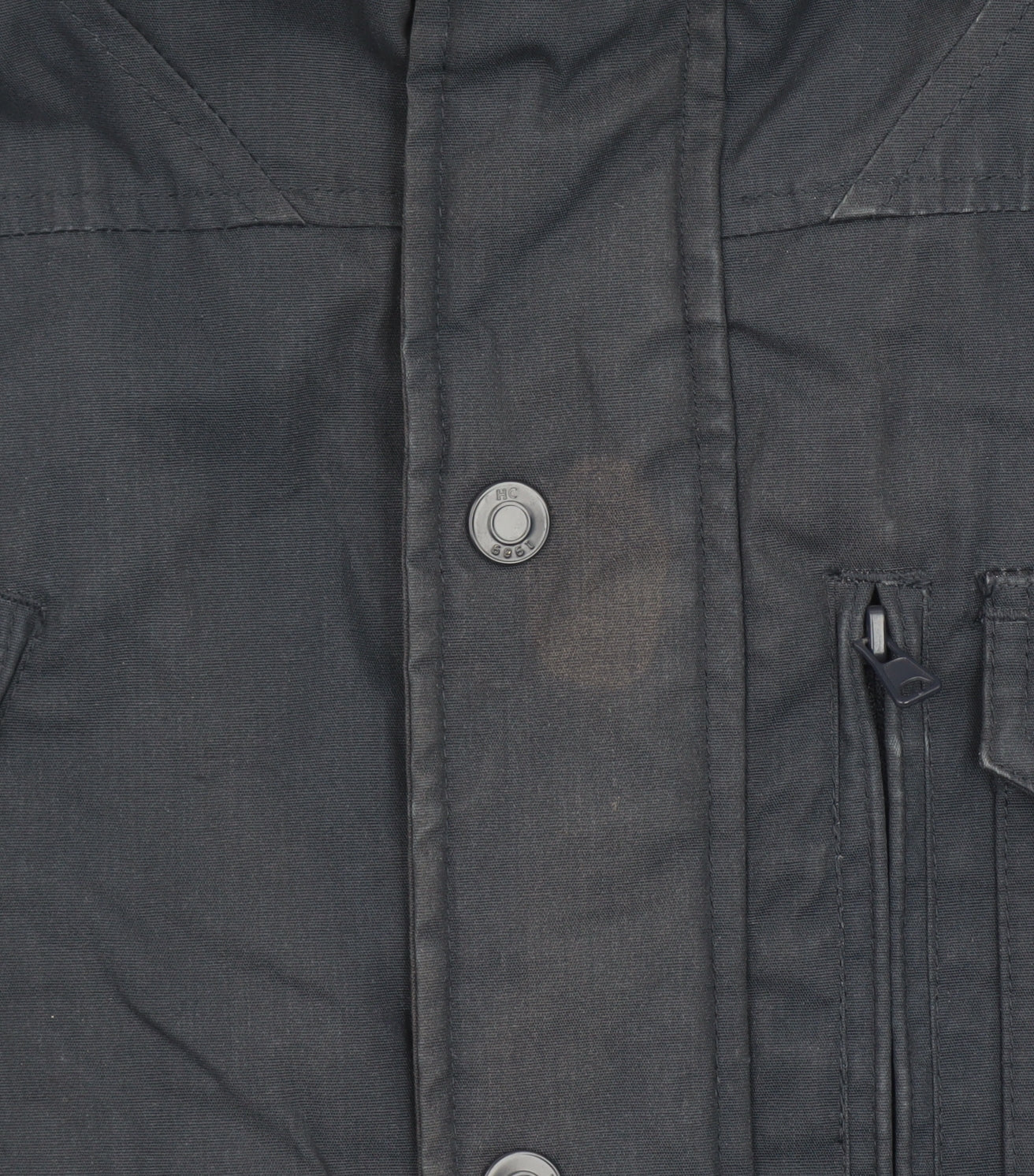 Henry Choice Men's Blue Hooded Parka Jacket Size M Lined Winter Coat