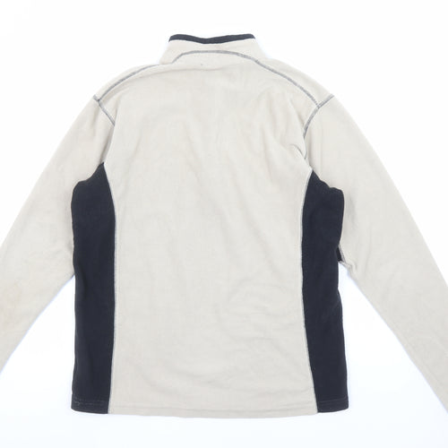 Columbia Men’s Beige Fleece 1/4 Zip Pullover Sweatshirt L