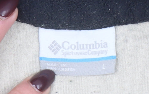 Columbia Men’s Beige Fleece 1/4 Zip Pullover Sweatshirt L