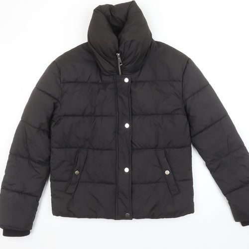 Atmosphere Womens Black Size 8 Puffer Jacket Winter Coat