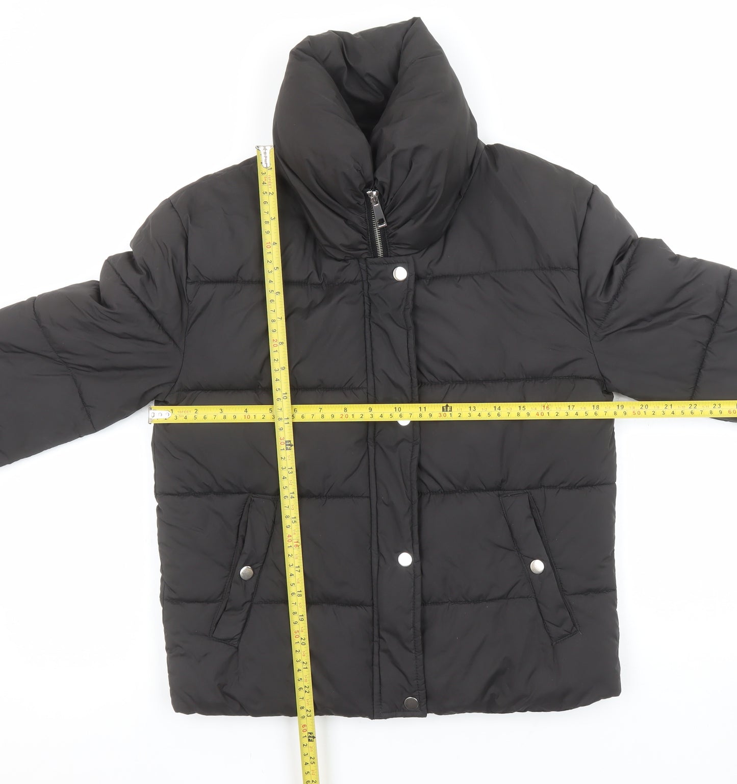 Atmosphere Womens Black Size 8 Puffer Jacket Winter Coat