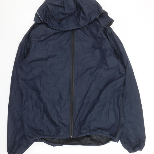 Ridge Men’s Blue 2XL Windbreaker Hooded Jacket Lightweight Casual Outdoor