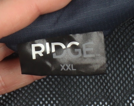 Ridge Men’s Blue 2XL Windbreaker Hooded Jacket Lightweight Casual Outdoor