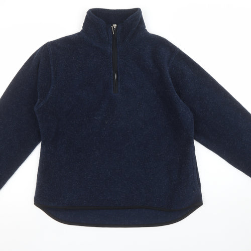 Hot Chilli Women's Navy Blue Fleece 1/2 Zip Pullover Sweatshirt M