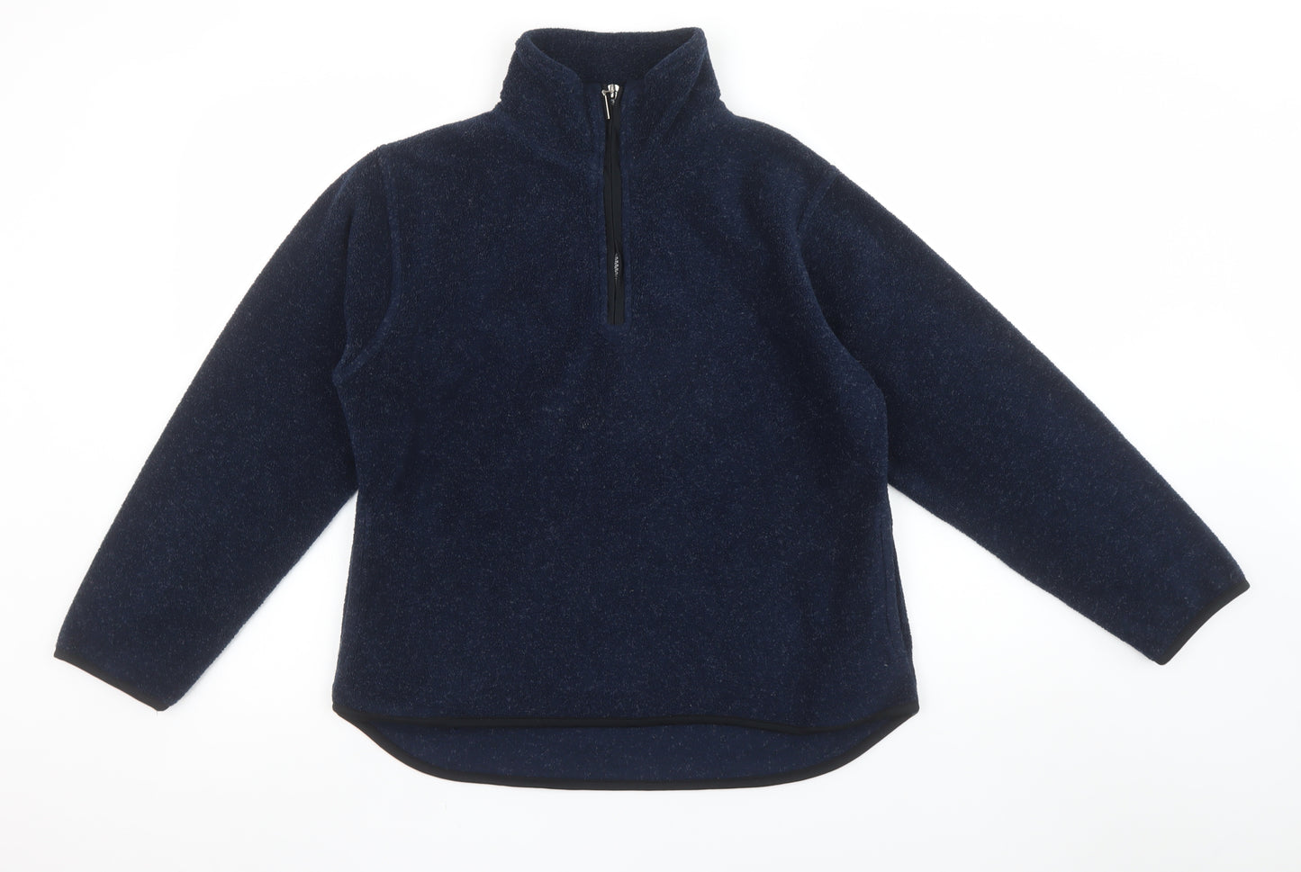 Hot Chilli Women's Navy Blue Fleece 1/2 Zip Pullover Sweatshirt M