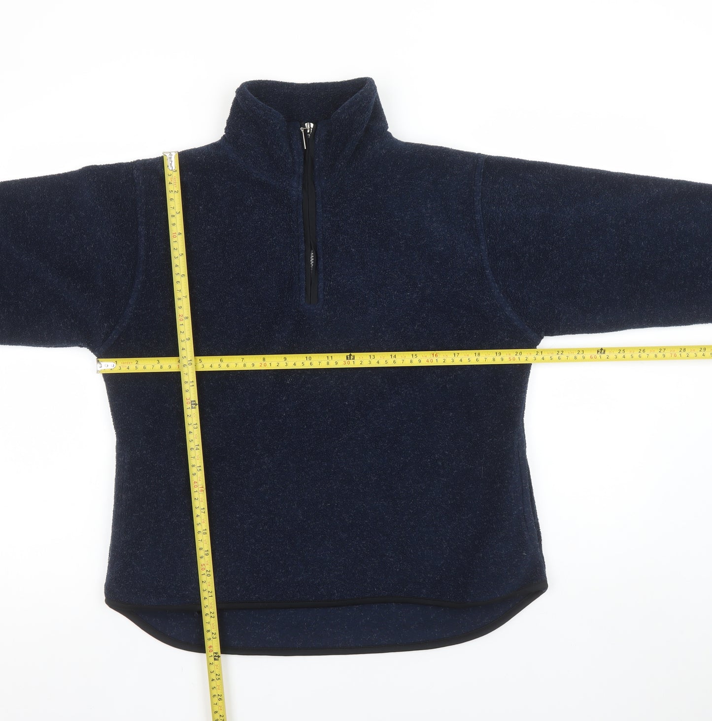 Hot Chilli Women's Navy Blue Fleece 1/2 Zip Pullover Sweatshirt M