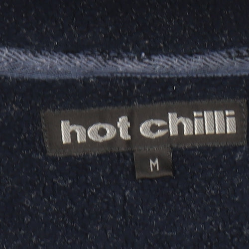 Hot Chilli Women's Navy Blue Fleece 1/2 Zip Pullover Sweatshirt M