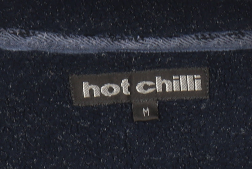 Hot Chilli Women's Navy Blue Fleece 1/2 Zip Pullover Sweatshirt M