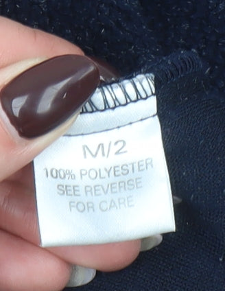 Hot Chilli Women's Navy Blue Fleece 1/2 Zip Pullover Sweatshirt M