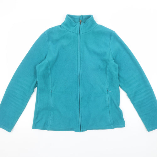 Marks and Spencer Womens Blue Fleece Full Zip Jacket Size 12