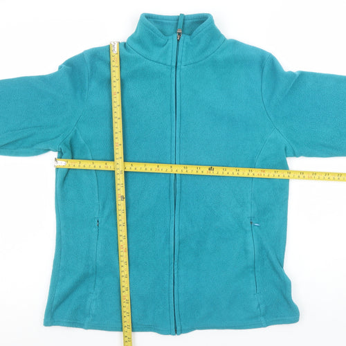 Marks and Spencer Womens Blue Fleece Full Zip Jacket Size 12