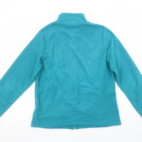 Marks and Spencer Womens Blue Fleece Full Zip Jacket Size 12