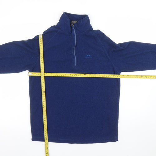 Trespass Men Blue Fleece Pullover Sweatshirt S Half Zip Outdoor