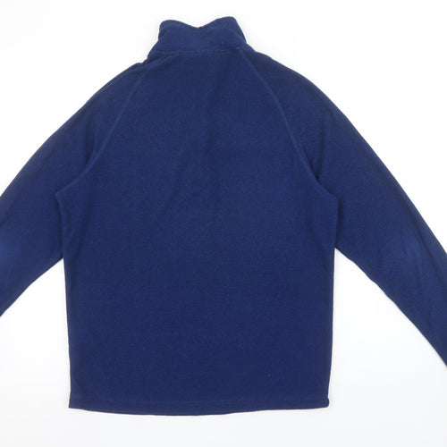 Trespass Men Blue Fleece Pullover Sweatshirt S Half Zip Outdoor