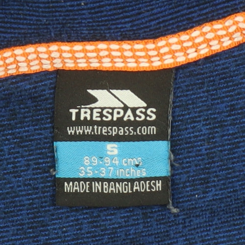 Trespass Men Blue Fleece Pullover Sweatshirt S Half Zip Outdoor