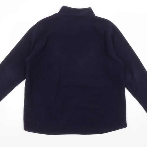 EWM Women Navy Fleece 1/4 Zip Pullover Sweatshirt Size 18/20