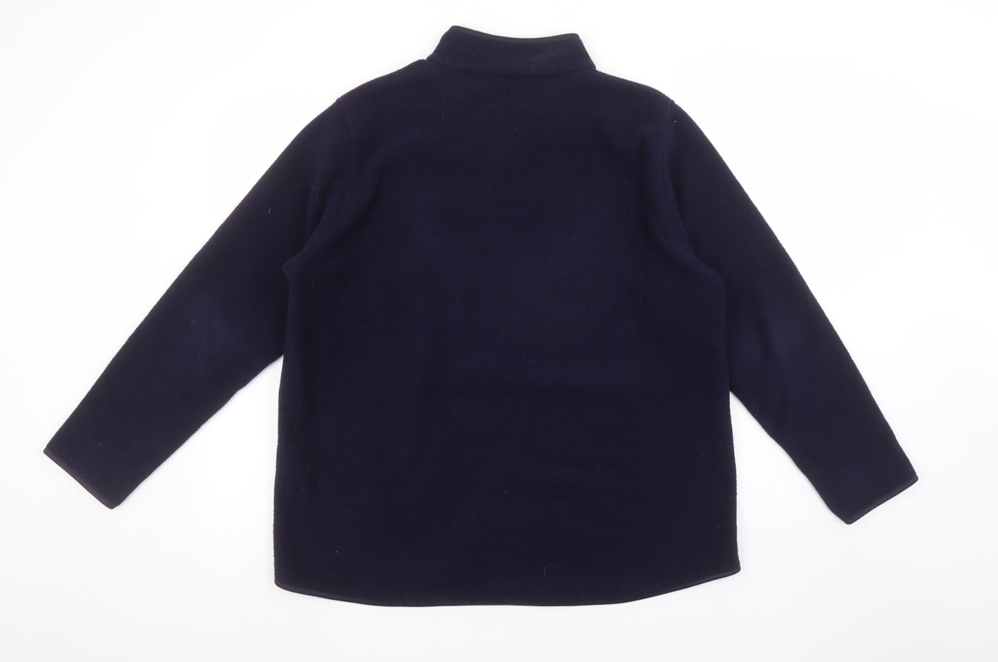 EWM Women Navy Fleece 1/4 Zip Pullover Sweatshirt Size 18/20