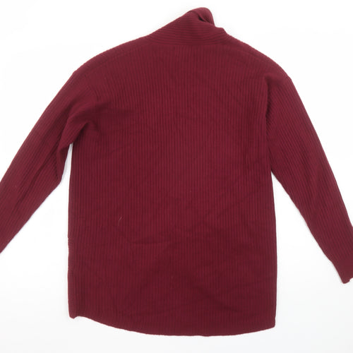Marks and Spencer Women Red Size 14 Long Sleeve Knit Cardigan