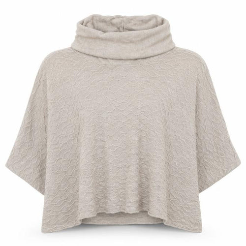 Marks and Spencer Women’s Beige Cotton Viscose Knit Cape Jumper Medium