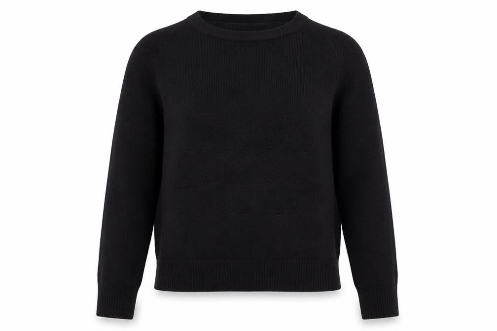 Front view of Only Women’s Black Puff Sleeve Knit jumper XS