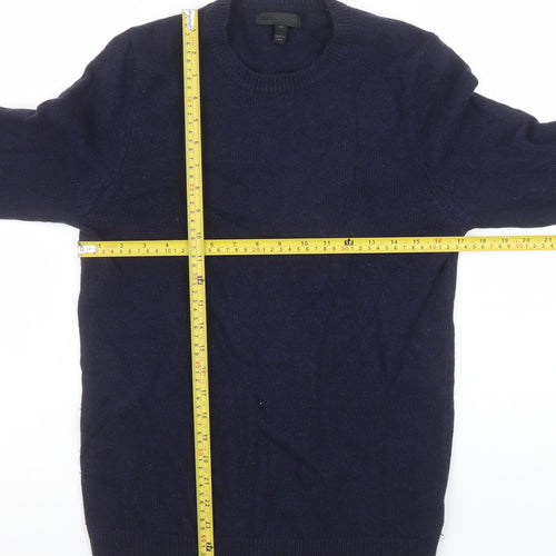 ASOS Men's Blue Lambswool Crew Neck Jumper XS Long Sleeve