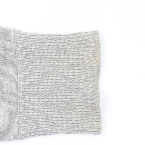 Folk Men's Grey Cotton Wool V-Neck Cardigan Size M