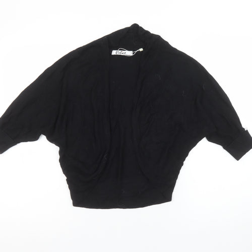Calico Women’s Black Knit Shrug Cardigan M Dolman Sleeve