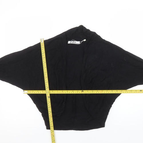Calico Women’s Black Knit Shrug Cardigan M Dolman Sleeve